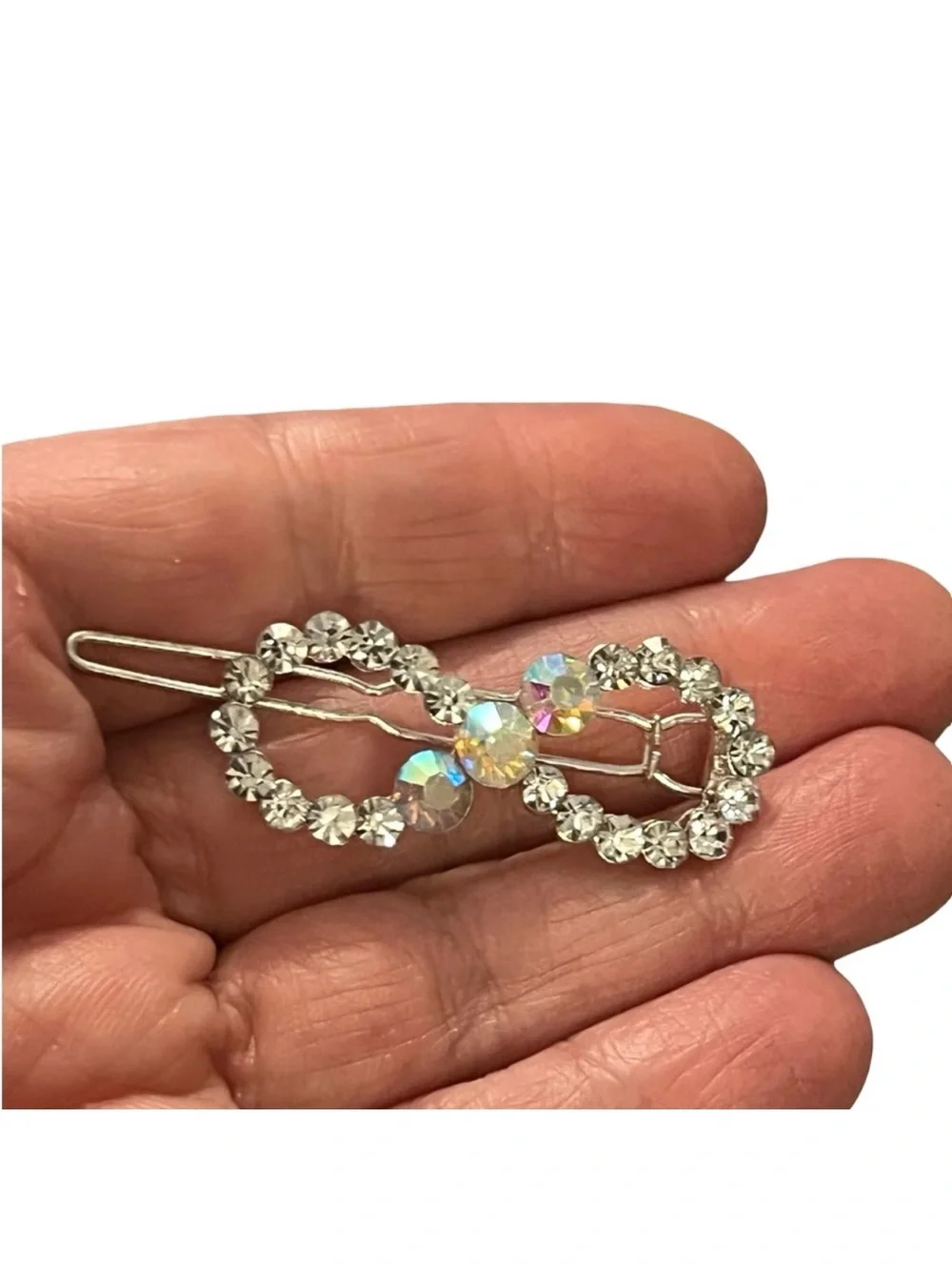 Rhinestone Infinity Hair Clip - Crystal Sparkle 2.0” FINAL PRICE DROP